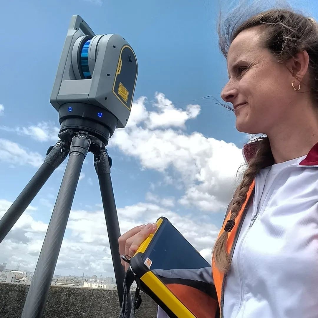 Relevé au scanner laser réalisé par RTGEO